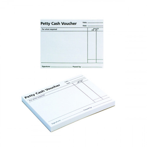 Q-CONNECT PETTYCASH VOUCHER PAD PK10