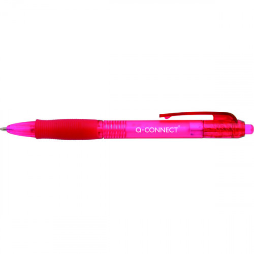 Q-CONNECT RETRACTABLE B/P PEN RED