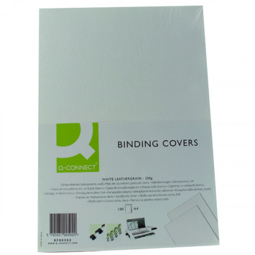 Q-CONNECT BINDING COMB COVERS PK100