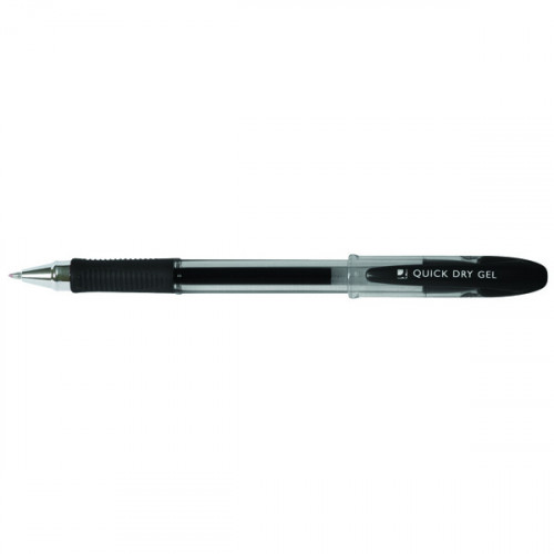 Q-CONNECT DELTA GEL PEN BLACK PK12