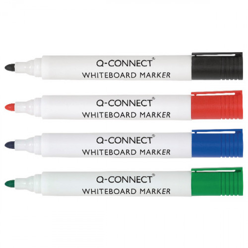 Q-CONNECT DRYWIPE MARKER ASSRTD PK10