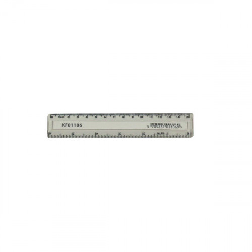 Q-CONNECT RULER 15CM CLEAR PK10
