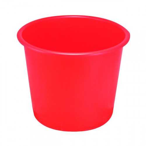 Q-CONNECT PAPER BASKET 15 LITRE RED