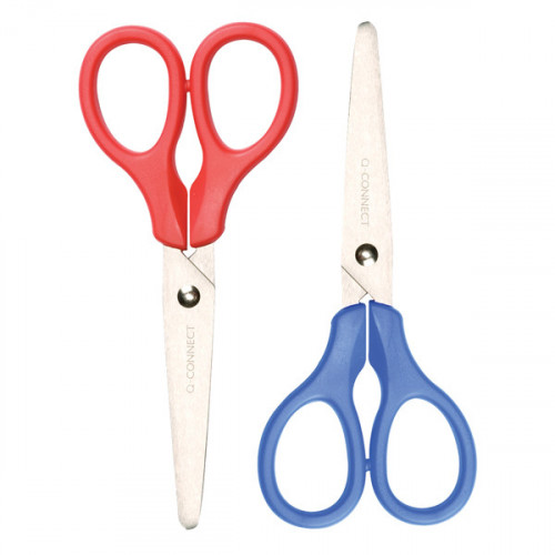 Q-CONNECT SCISSORS 130MM RED OR BLUE