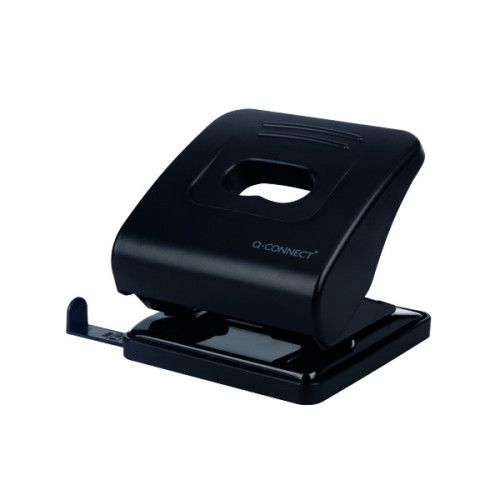 Q-CONNECT STD DUTY HOLE PUNCH BLACK