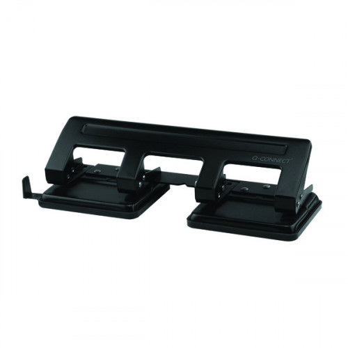 Q-CONNECT BLACK 4 HOLE PUNCH 75-P