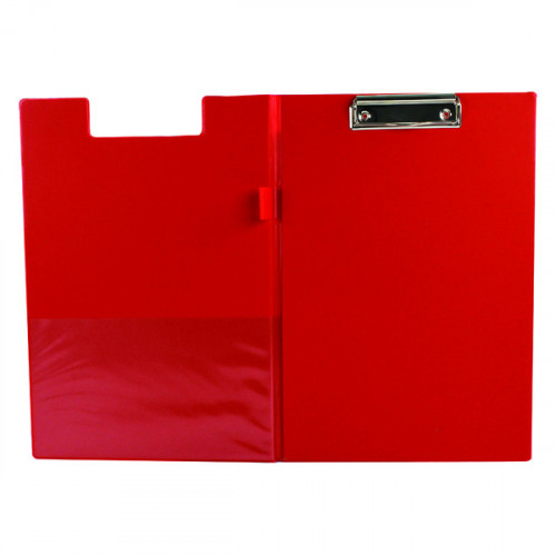 Q-CONNECT PVC FOLD CLIPBOARD A4 RED