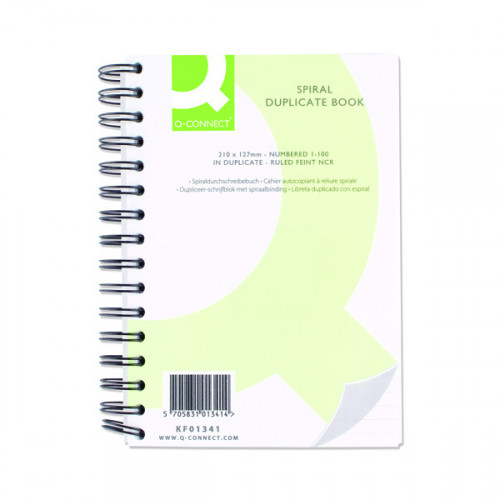 Q-CONNECT WIRO DUP BOOK 210X127MM