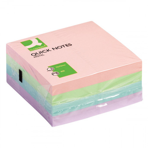 Q-CONNECT PASTEL QUICK NOTE CUBE