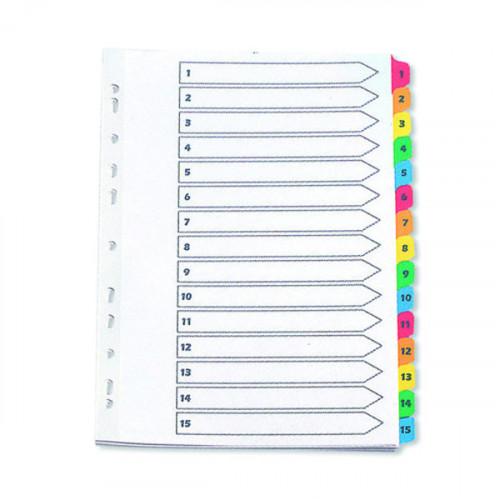 Q-CONNECT INDEX A4 MULTI PNCHD TABBD