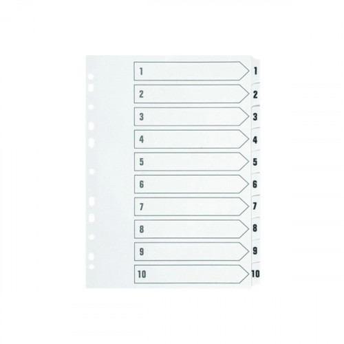 Q CONNECT INDEX 1-10 BRD REINF WHITE