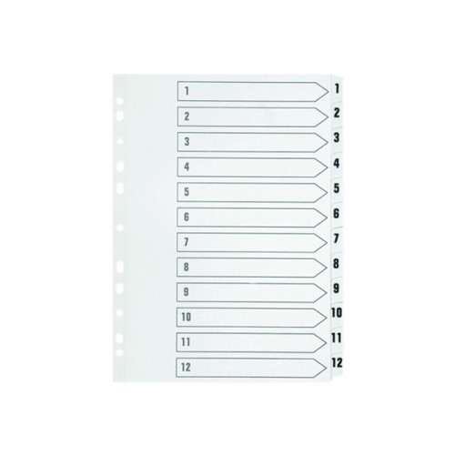 Q-CONNECT INDEX 1-12 BRD REINF WHITE