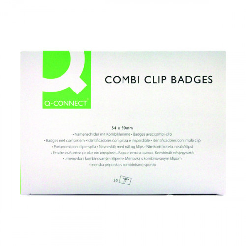 Q-CONNECT COMBINATION BADGE PK50