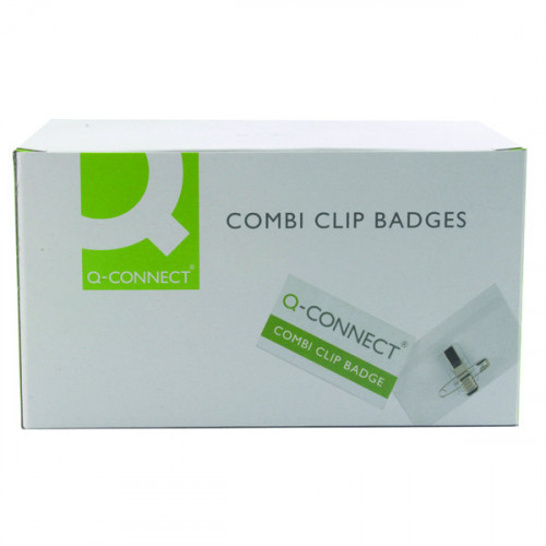 Q-CONNECT COMBI BADGE 40X75MM PK50