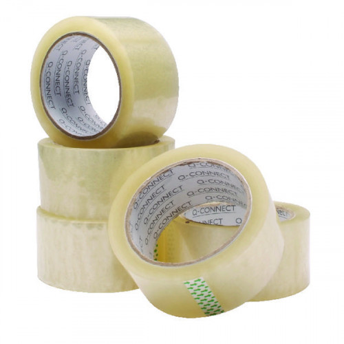 Q-CONNECT PACKING TAPE 50MMX66M PK6