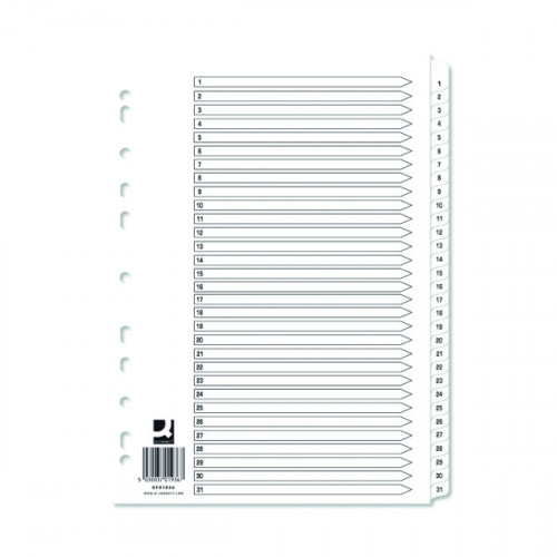 Q-CONNECT 1-31 WHTBOARD INDEXES P10