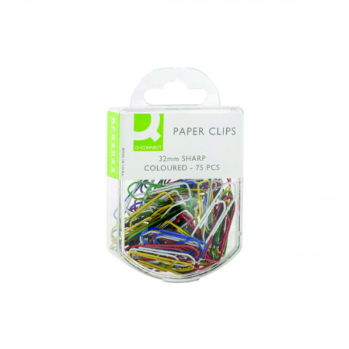 Q-Connect Paperclips Coloured 32mm (Pack of 750) KF02023Q