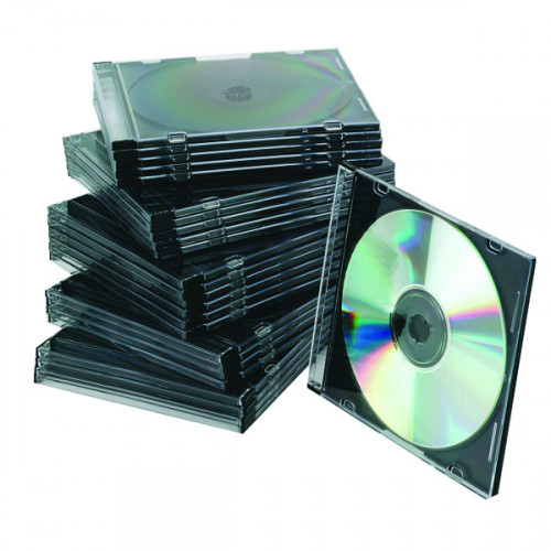 Q-CONNECT CD JEWEL CASE SLIM BLK P25