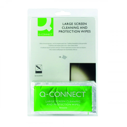 Q-Connect Large Screen/Protection Wipes (Pack of 10) KF02245A