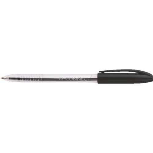 Q-CONNECT STICK BALLPOINT MED BK P20