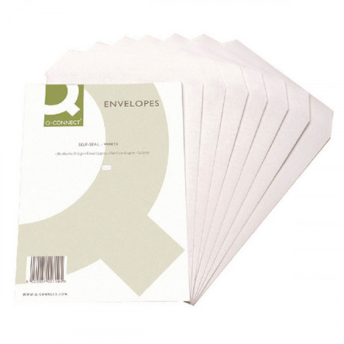 Q-CONNECT ENVELOPE C4 90GSM WHITE SS