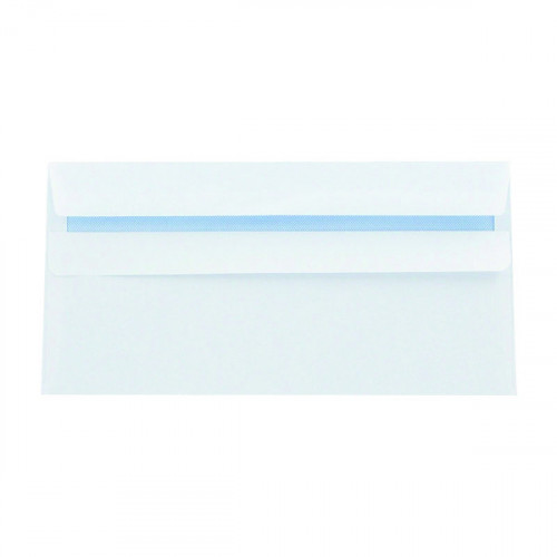 Q-CONNECT DL ENV PLAIN PLSL WHT P500