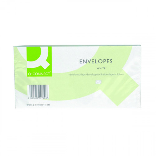 DL ENVELOPE WAL WDW 100GSM WHT PK500