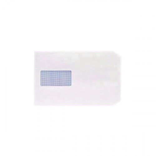 C5 ENVELOPE WDW PKT 100GSM WHT PK500