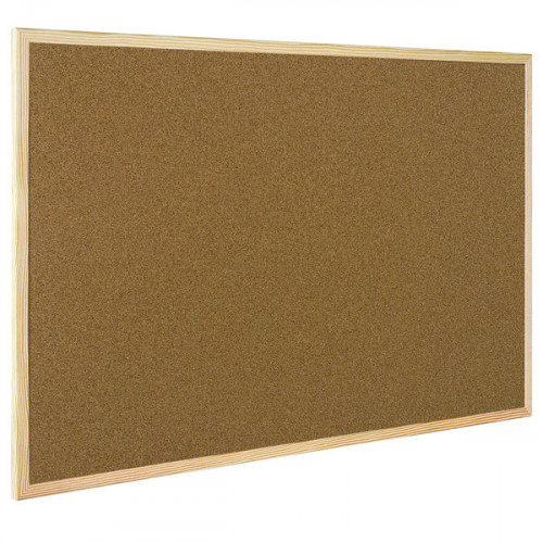 Q-CONNECT CORK BOARD WOODEN FRAME
