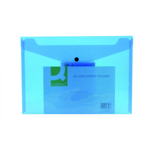Q-CONNECT DOC FOLDER A4 BLUE PK12