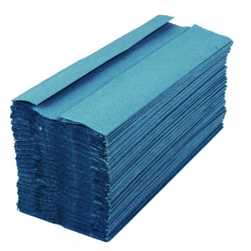 2WORK C-FOLD HAND TOWELS BLUE PK2880