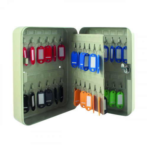 Q-CONNECT PEARL GREY 48-KEY CABINET