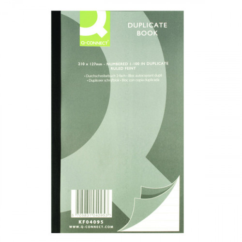 Q-CONNECT DUPLICATE BOOK 210X127MM