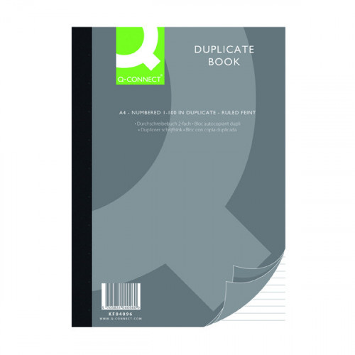 Q CONNECT DUPLICATE BOOK A4