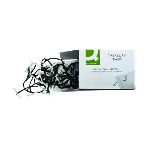 Q-CONNECT P/END TREAS TAG 76MM PK100