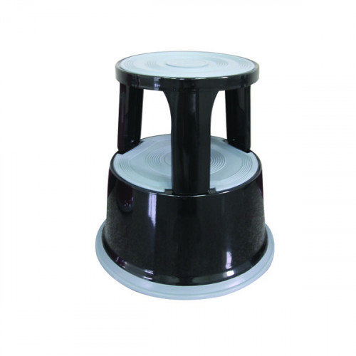 Q-CONNECT BLACK METAL STEP STOOL