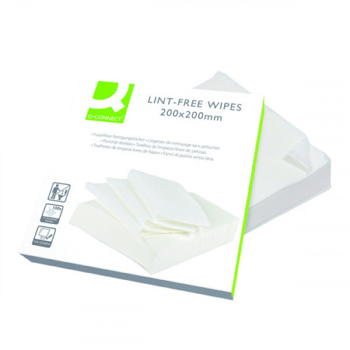 Q-CONNECT LINTFREE WIPE 200MM PK100