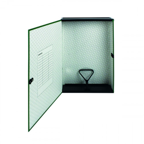 Q-CONNECT 75MM BOX FILE FC GREEN PK5