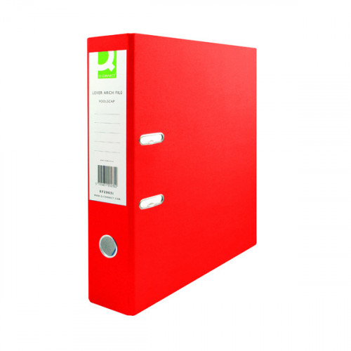 Q-CONNECT 70MM LEVERARCH A4 RED PK10