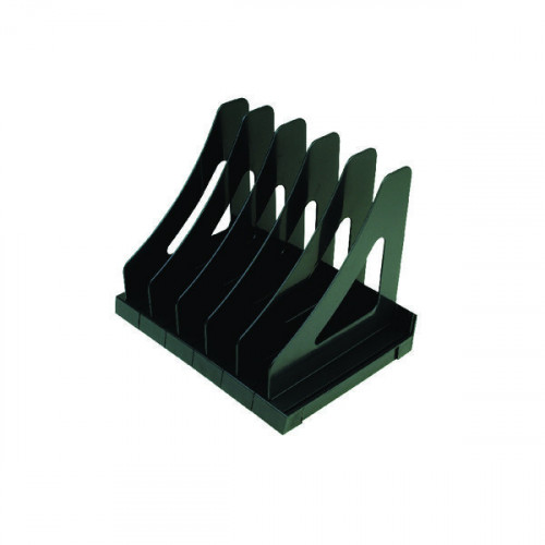 Q-CONNECT BLACK EXECUTIVE BOOK RACK