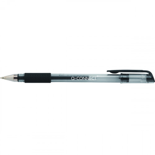 Q-CONNECT GEL PEN 0.3MM LN BLK PK10