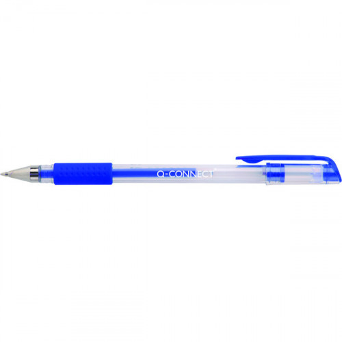 Q-CONNECT GRIP GEL ROLL PEN BLU PK10