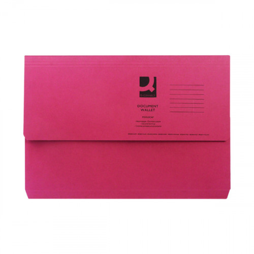 Q-CONNECT DOC WLT FS RED PK50