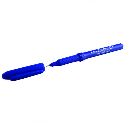 Q-CONNECT FINELINE PEN 0.4MM BLU P10