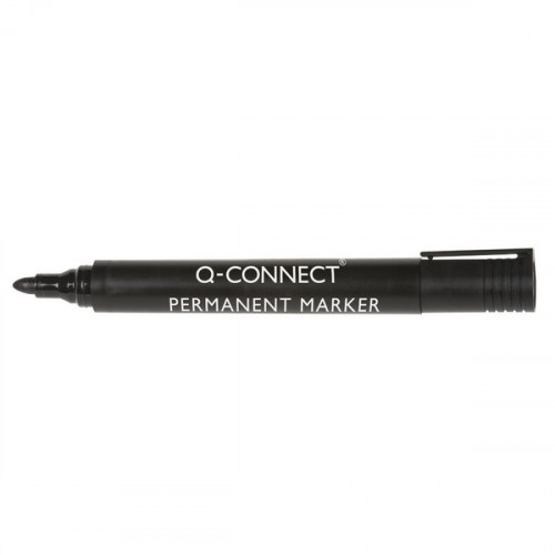 Q-CONNECT PERM MARKER B/TIP BLK PK10
