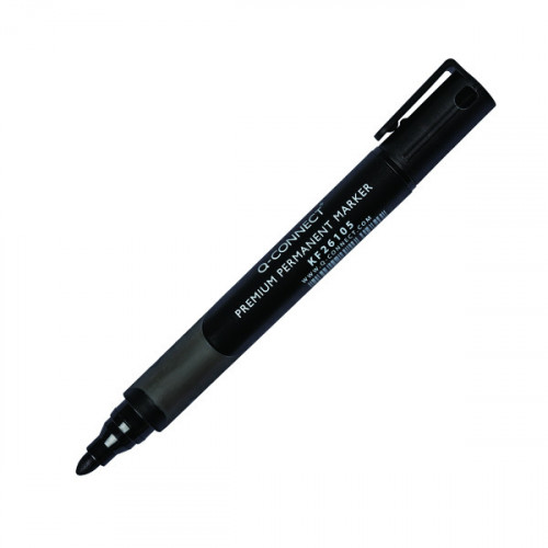 Q-CONNECT PREM PERM MARKER BLK PK10