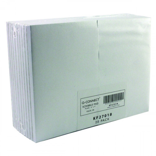 Q-CONNECT SCRIBBLE PAD 80P PLAIN P20