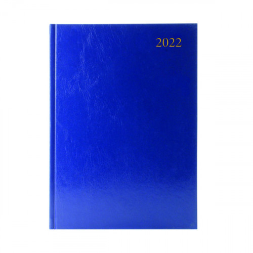 Desk Diary 2 Pages Per Day A4 Blue 2022 KF2A4BU22