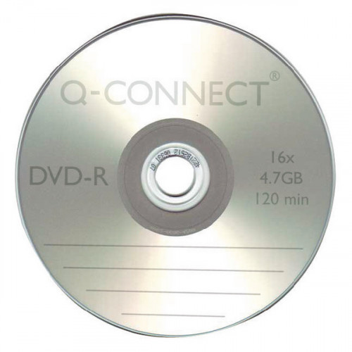 Q-Connect DVD-R Slimline Jewel Case 4.7GB ( 16x speed DVD-R, 120 minute capacity) KF34356