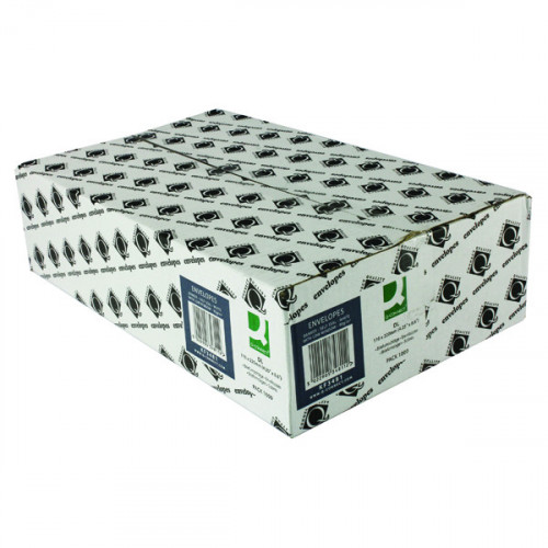 Q-CONNECT DL ENV WIN 90GSM WHT P1000